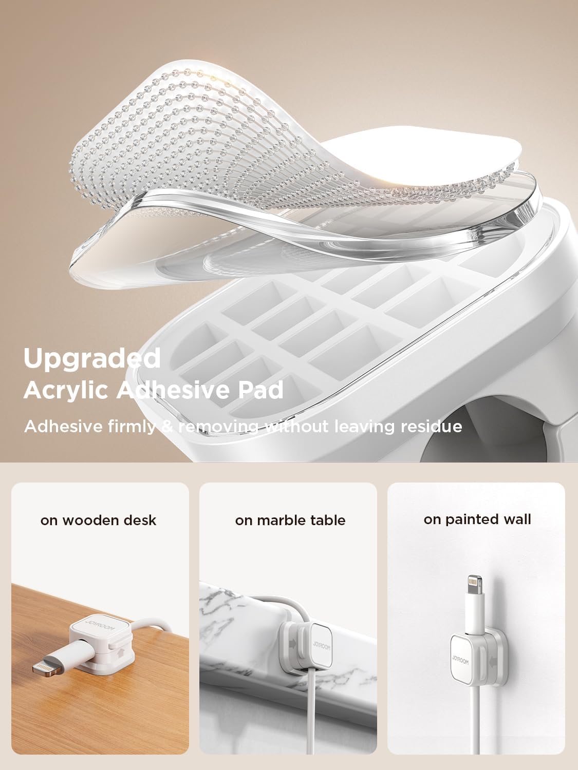 6 pack magnetic cable clips – best cable organizer for desk, car & home | joyroom adjustable cord holder review