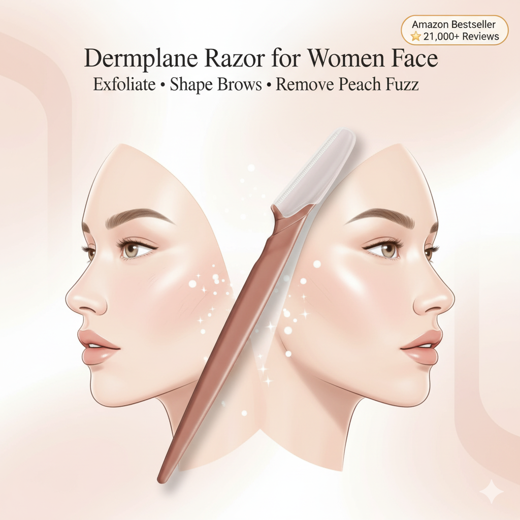 Dermaplane Razor for Women Face — Smooth, Glowing Skin with Precision