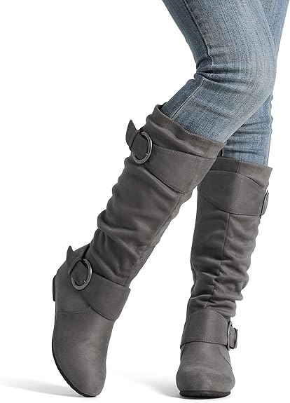 women's boots – discover the latest high buckle & hidden wedge winter fashion