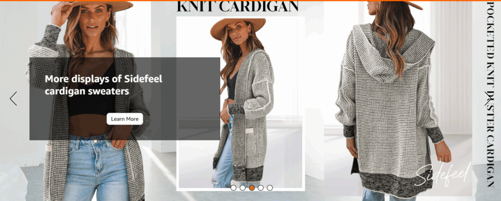 “Women’s hooded fleece-lined winter cardigan sweater with buttons and pockets – cozy winter outfit 2025”