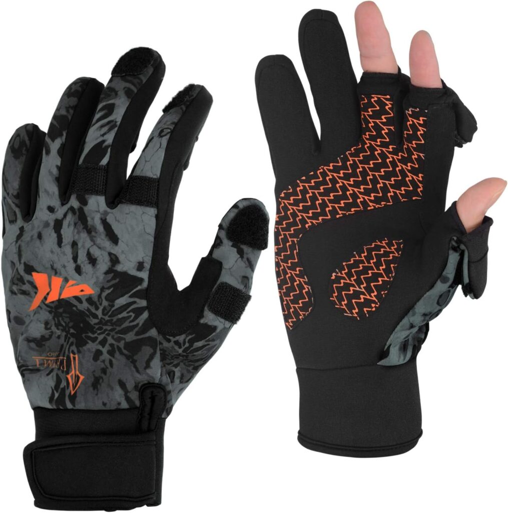 KastKing Mountain Mist Winter Fishing Gloves Review (Best Dexterity Gloves for Ice Fishing & Cold Weather)