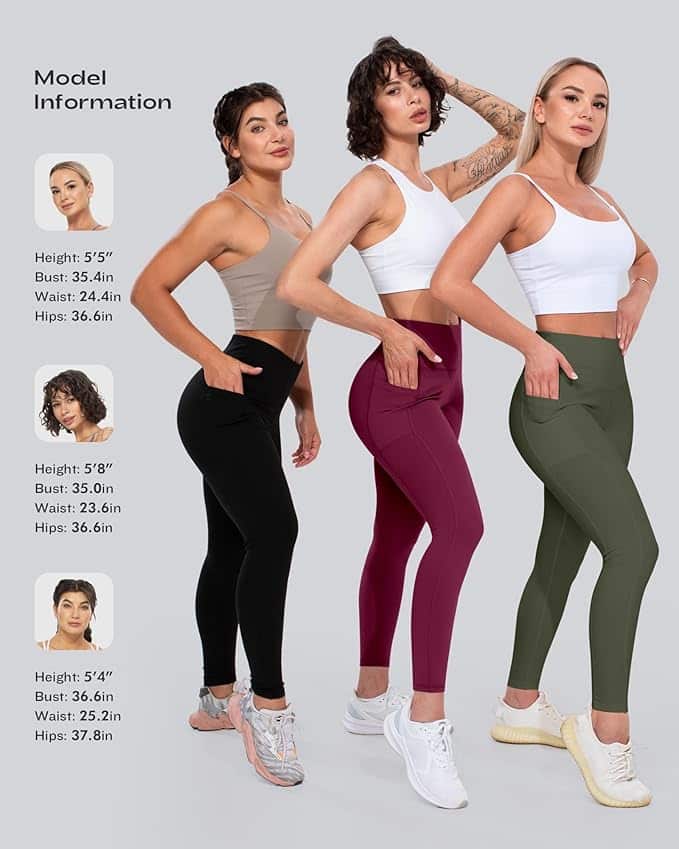 Leggings with Pockets for Women, High Waisted Tummy Control Workout Yoga Pants Leggings with Pockets for Women, High Waisted Tummy Control Workout Yoga Pants