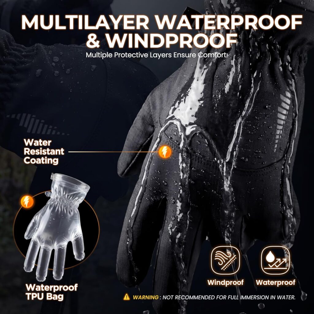 Rivmount Winter Waterproof Gloves Review Warm, Lightweight and Touchscreen Ready