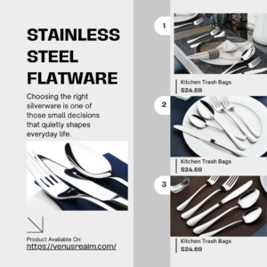 Silverware Set for 8 That Elevates Everyday Dining – 40-Piece Heavy-Duty Stainless Steel Flatware