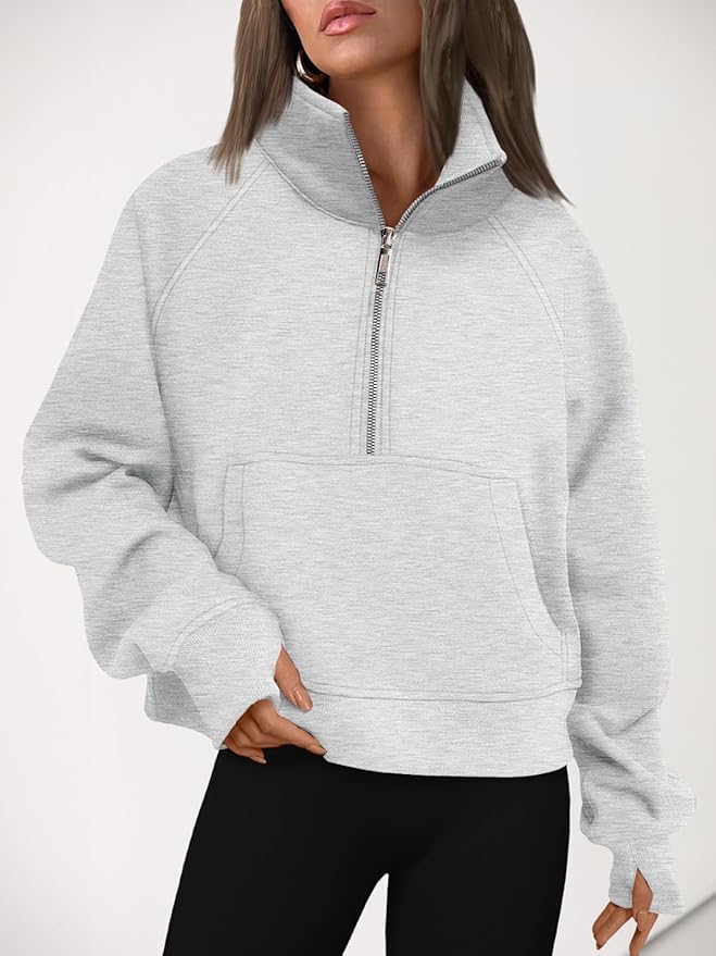 Womens Sweatshirts Half Zip Cropped Pullover Fleece Quarter Zipper Hoodies 2026 Fall Fashion Outfits Clothes Womens Sweatshirts Half Zip Cropped Pullover Fleece Quarter Zipper Hoodies 2026 Fall Fashion Outfits Clothes