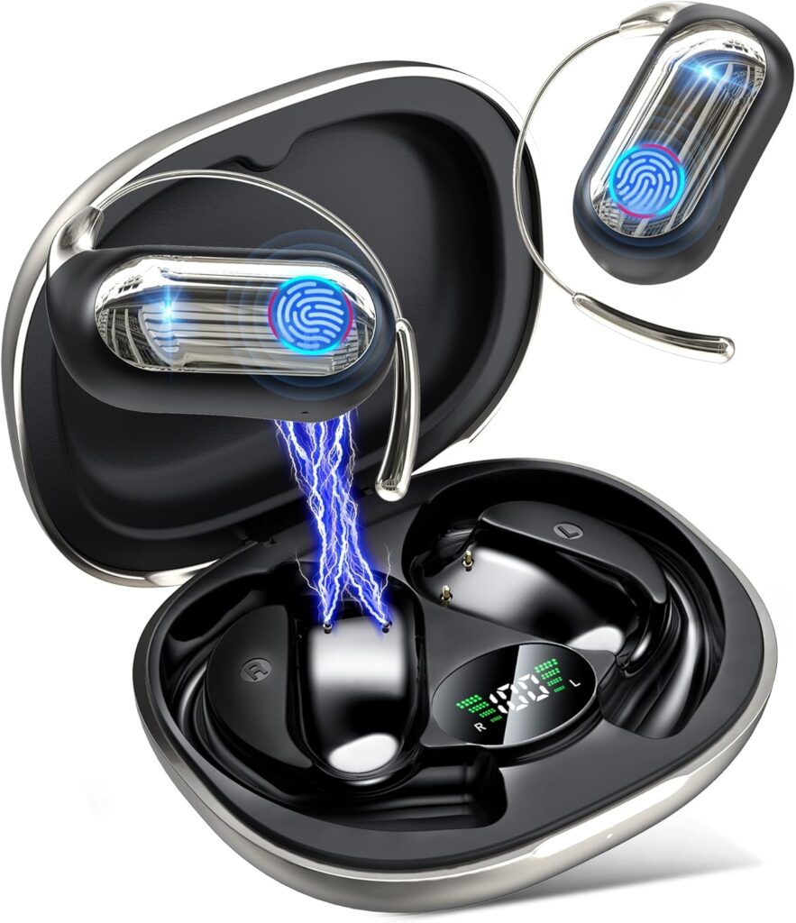 168 Languages AI Translation Earbuds, Bluetooth 5.4 Headphones Translator, 4-in-1 Smart Mode Touch Screen Real
