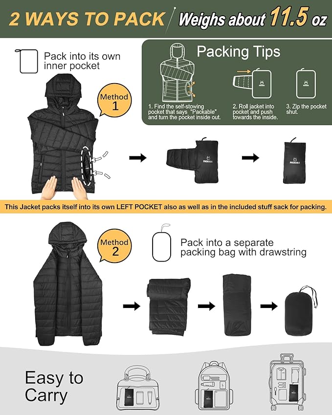 Woman wearing lightweight jacket in 50 degree Florida weather